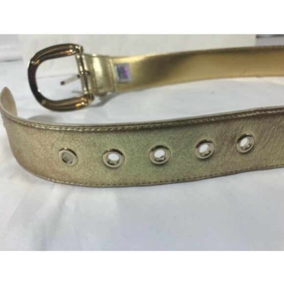 Dolce Gabbana Womens Belt Wide Golden Buckle 36\